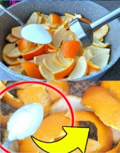 Orange peels and salt At home they are worth their weight in gold if you use them like this