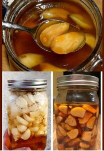 Garlic-infused honey is a very old, natural remedy that is brimming with good bacteria