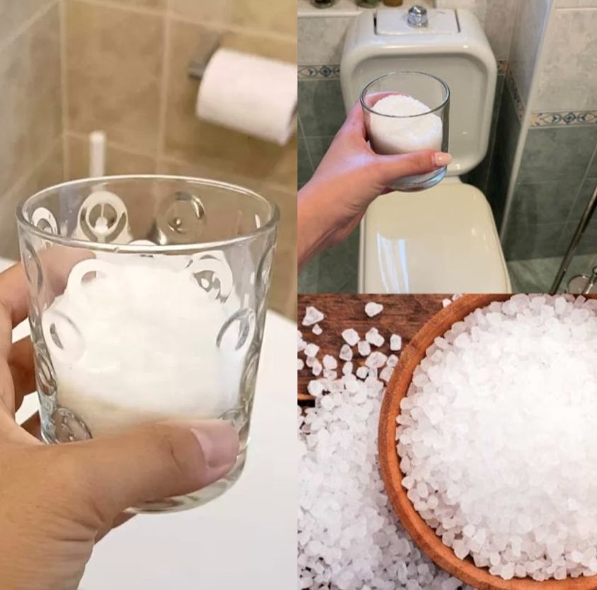 FILL A GLASS WITH SALT IN THE BATHROOM AND THESE HOUSEWARE PROBLEMS WILL DISAPPEAR