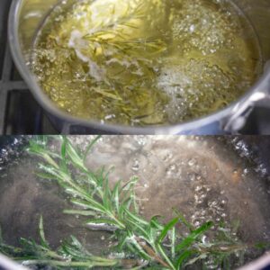 Try simmering 10 sprigs of rosemary in your home and observe the delightful changes you'll experience over time