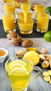 Lemon with ginger the best drink to burn belly fat