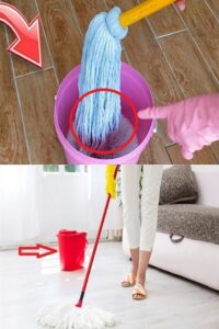 REMOVE THE DIRT FROM YOUR MOP WITH THIS CLEANING TRICK