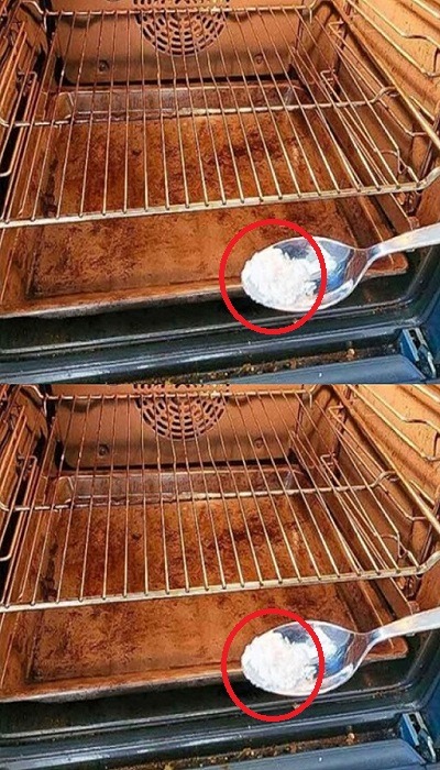 The magic trick to remove crusted grease from the oven